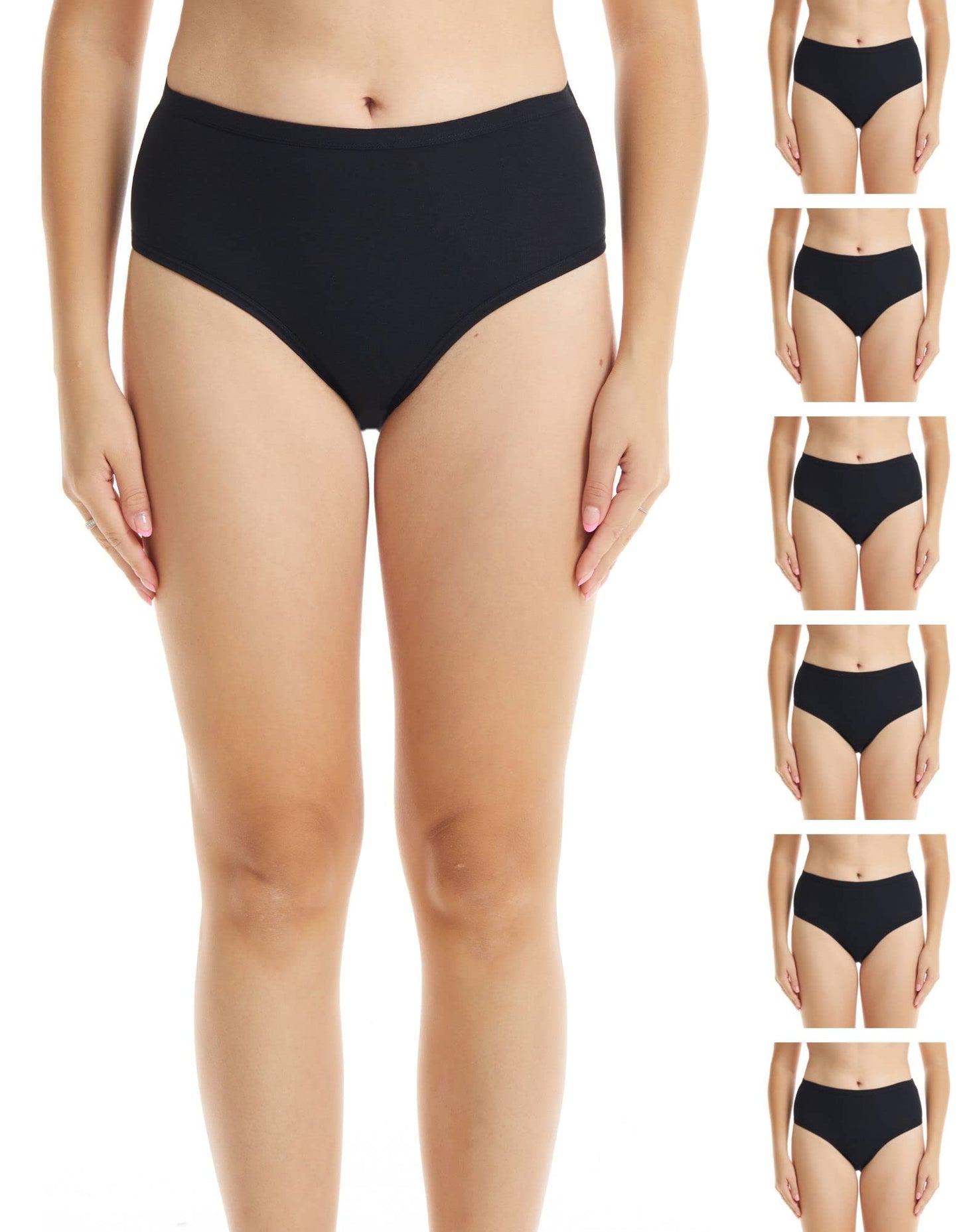 ESTEEZ Women's Breathable Soft Stretch Cotton Underwear - Mid/High Rise Briefs - Low Rise Bikini - Boyshorts