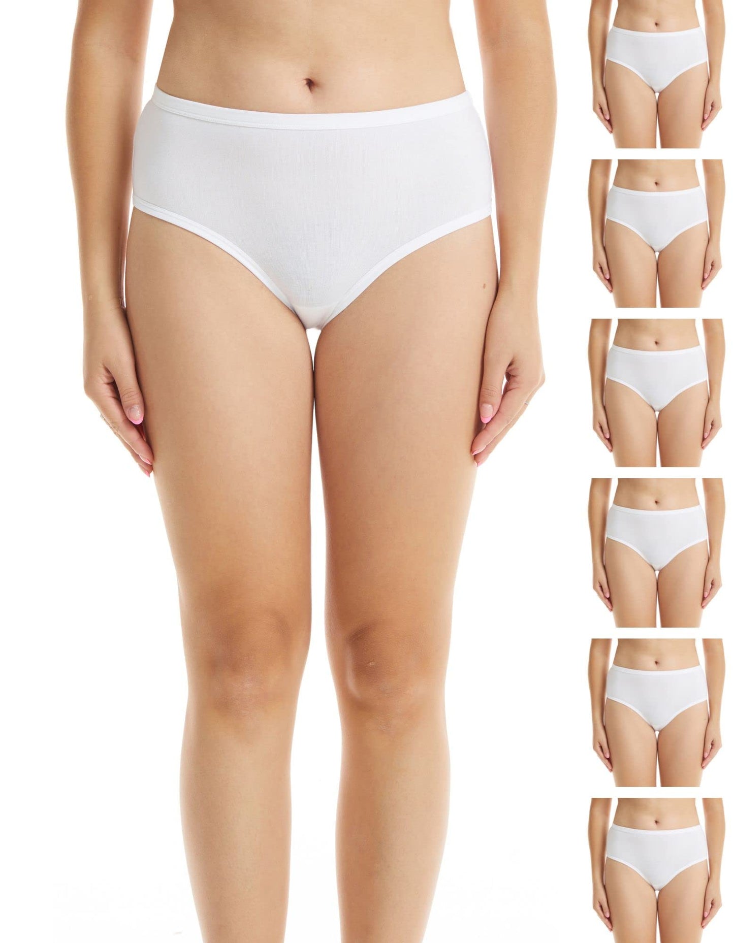 ESTEEZ Women's Breathable Soft Stretch Cotton Underwear - Mid/High Rise Briefs - Low Rise Bikini - Boyshorts