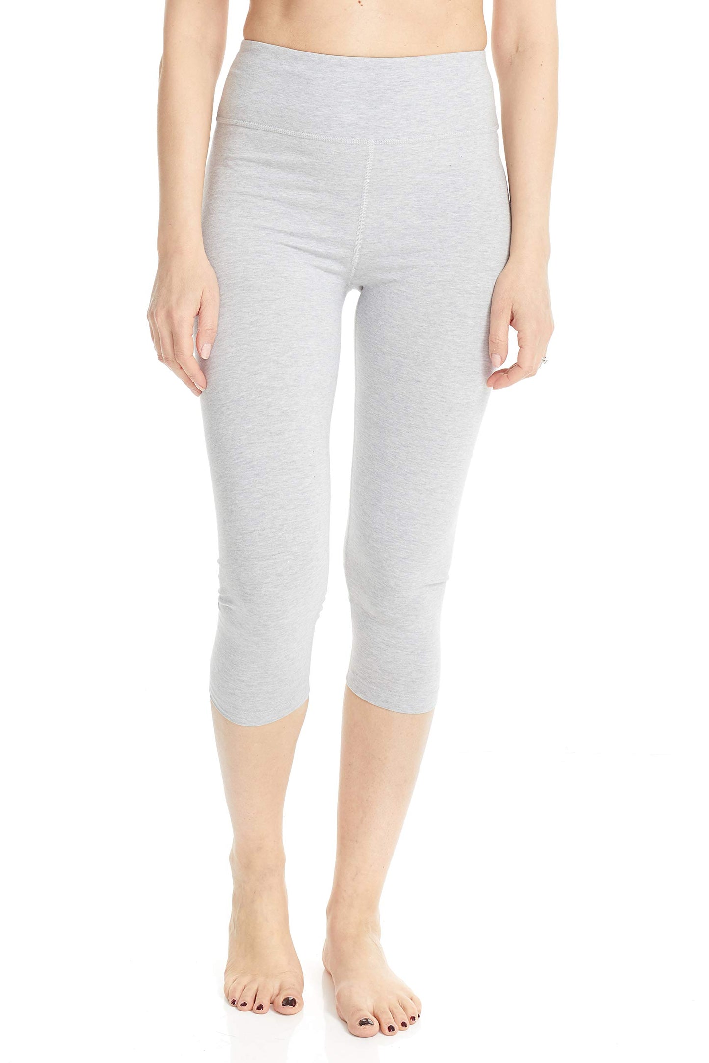 ESTEEZ High Waisted Soft Cotton Spandex Leggings-Shorts for Women - Full Leg - Capri - Biker Shorts - Shorts