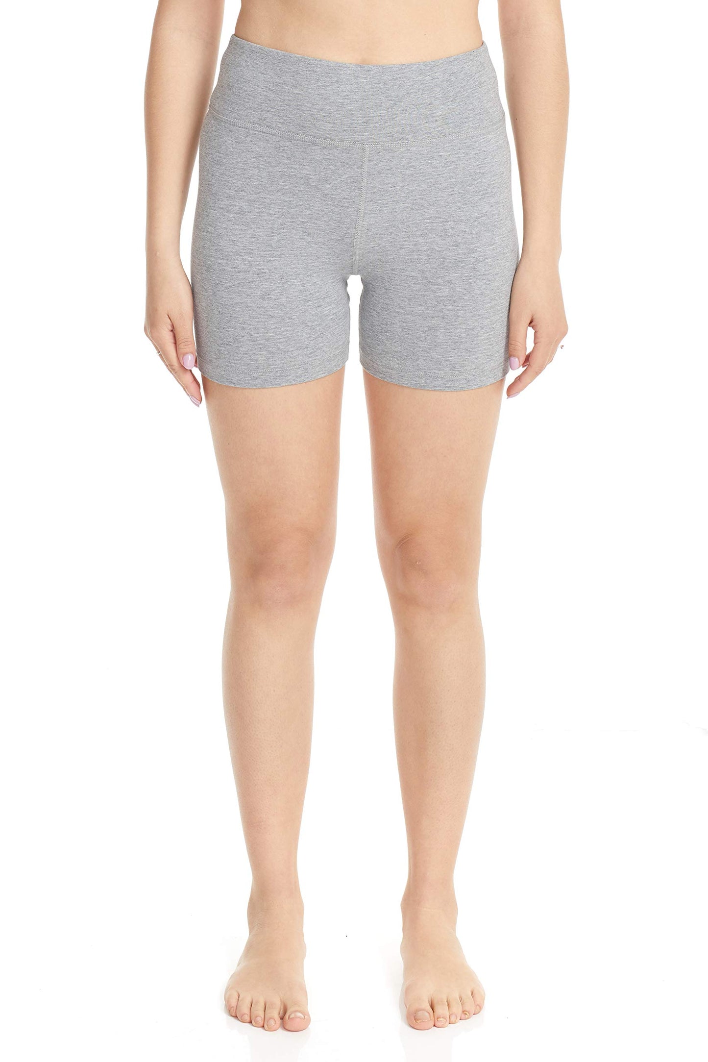 ESTEEZ High Waisted Soft Cotton Spandex Leggings-Shorts for Women - Full Leg - Capri - Biker Shorts - Shorts