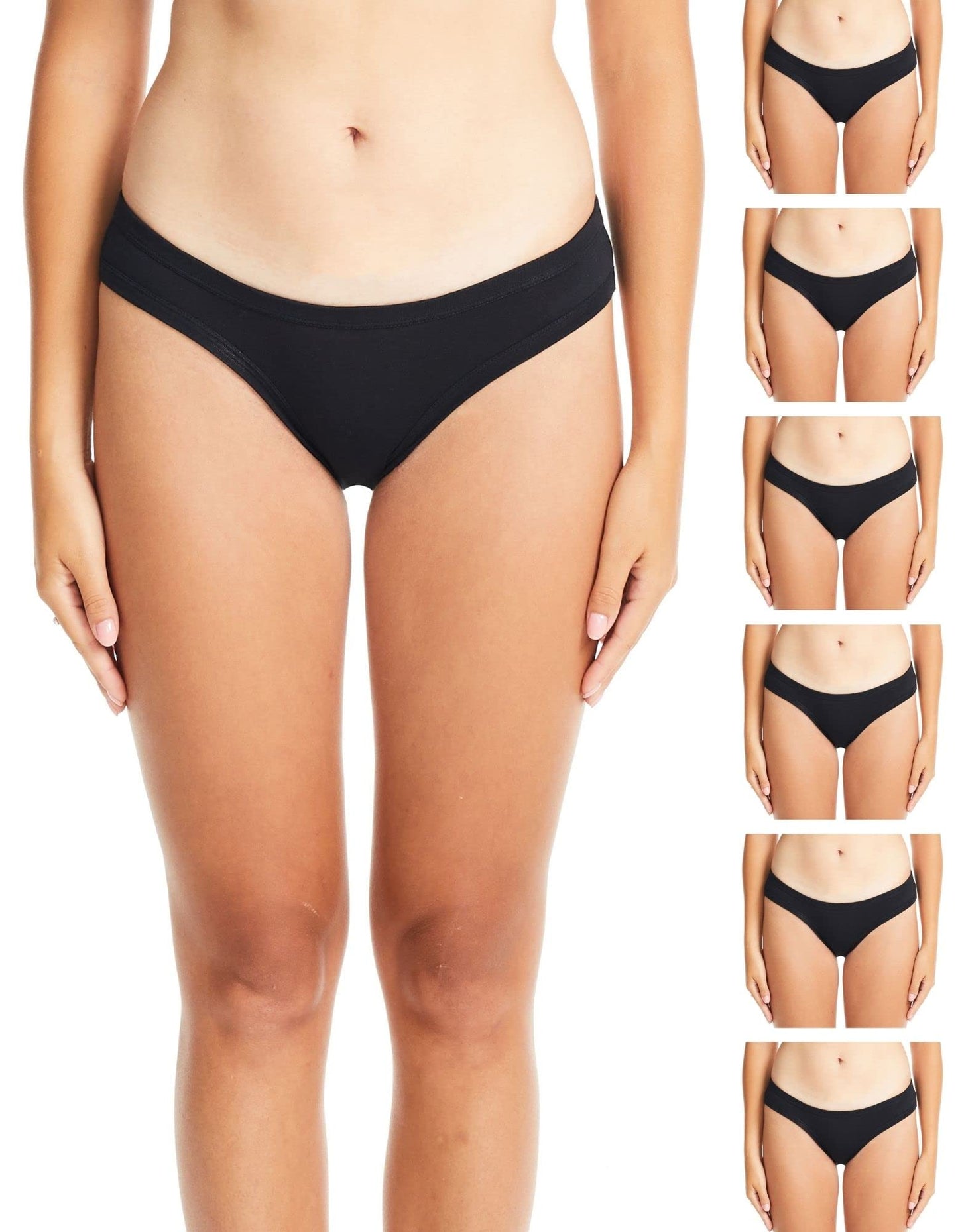 ESTEEZ Women's Breathable Soft Stretch Cotton Underwear - Mid/High Rise Briefs - Low Rise Bikini - Boyshorts