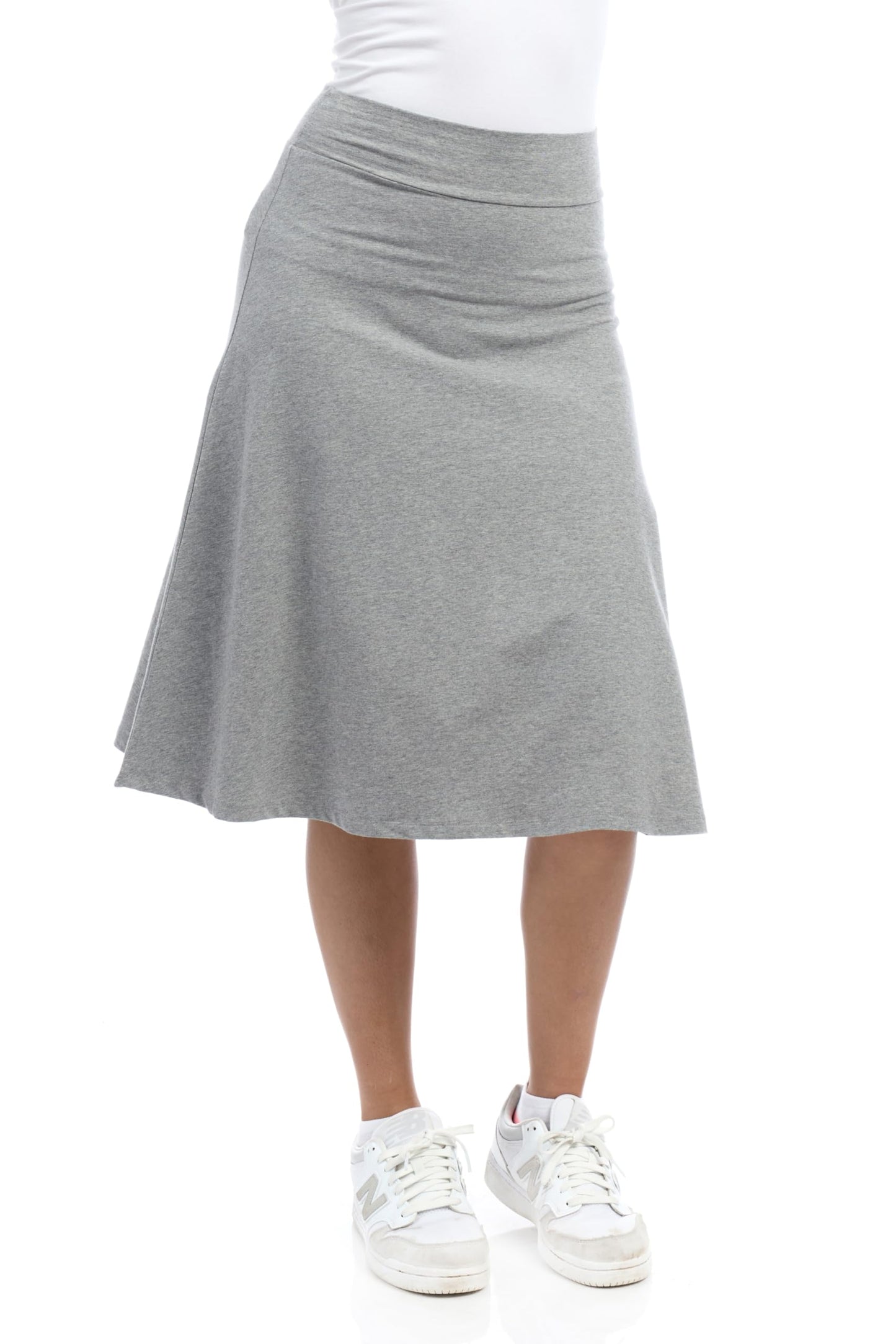 ESTEEZ Womens Cotton A-Line Skirt 23 Inch 25 Inch 27 Inch