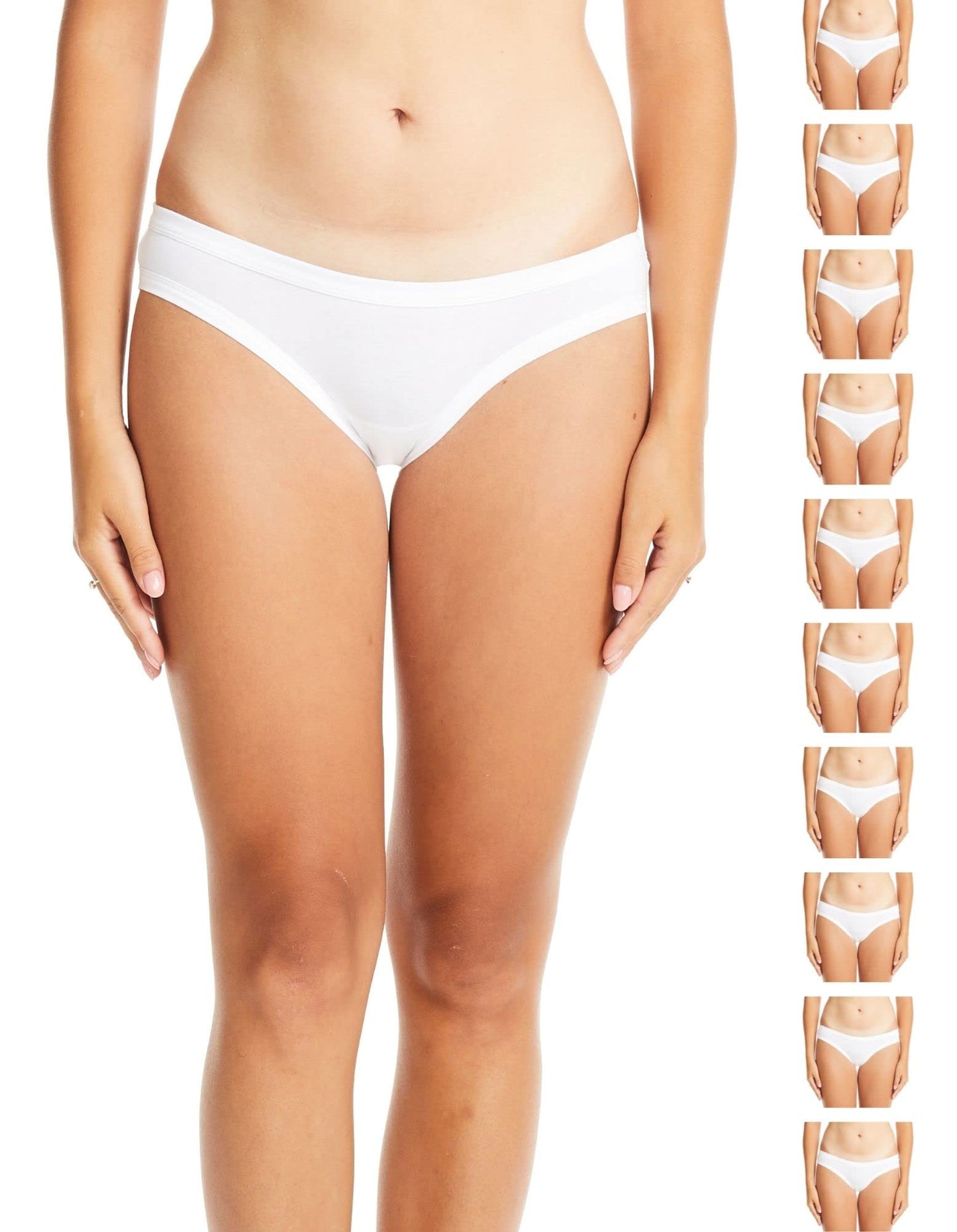 ESTEEZ Women's Breathable Soft Stretch Cotton Underwear - Mid/High Rise Briefs - Low Rise Bikini - Boyshorts