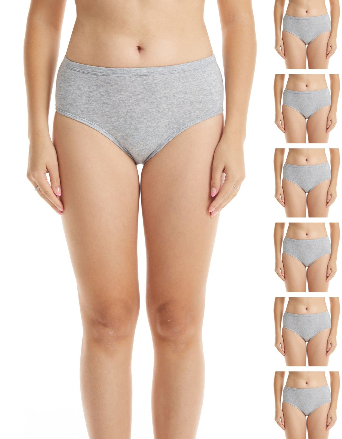ESTEEZ Women's Breathable Soft Stretch Cotton Underwear - Mid/High Rise Briefs - Low Rise Bikini - Boyshorts