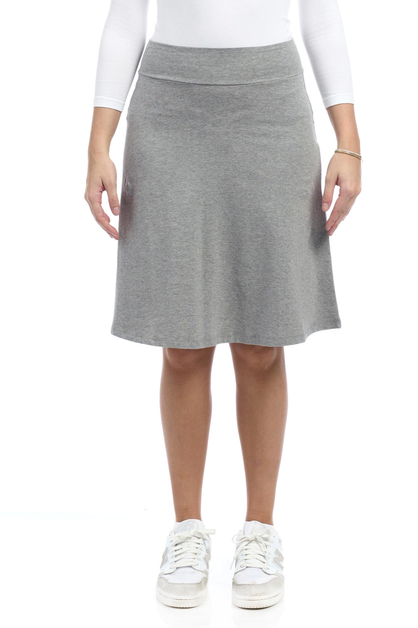 ESTEEZ Womens Cotton A-Line Skirt 23 Inch 25 Inch 27 Inch