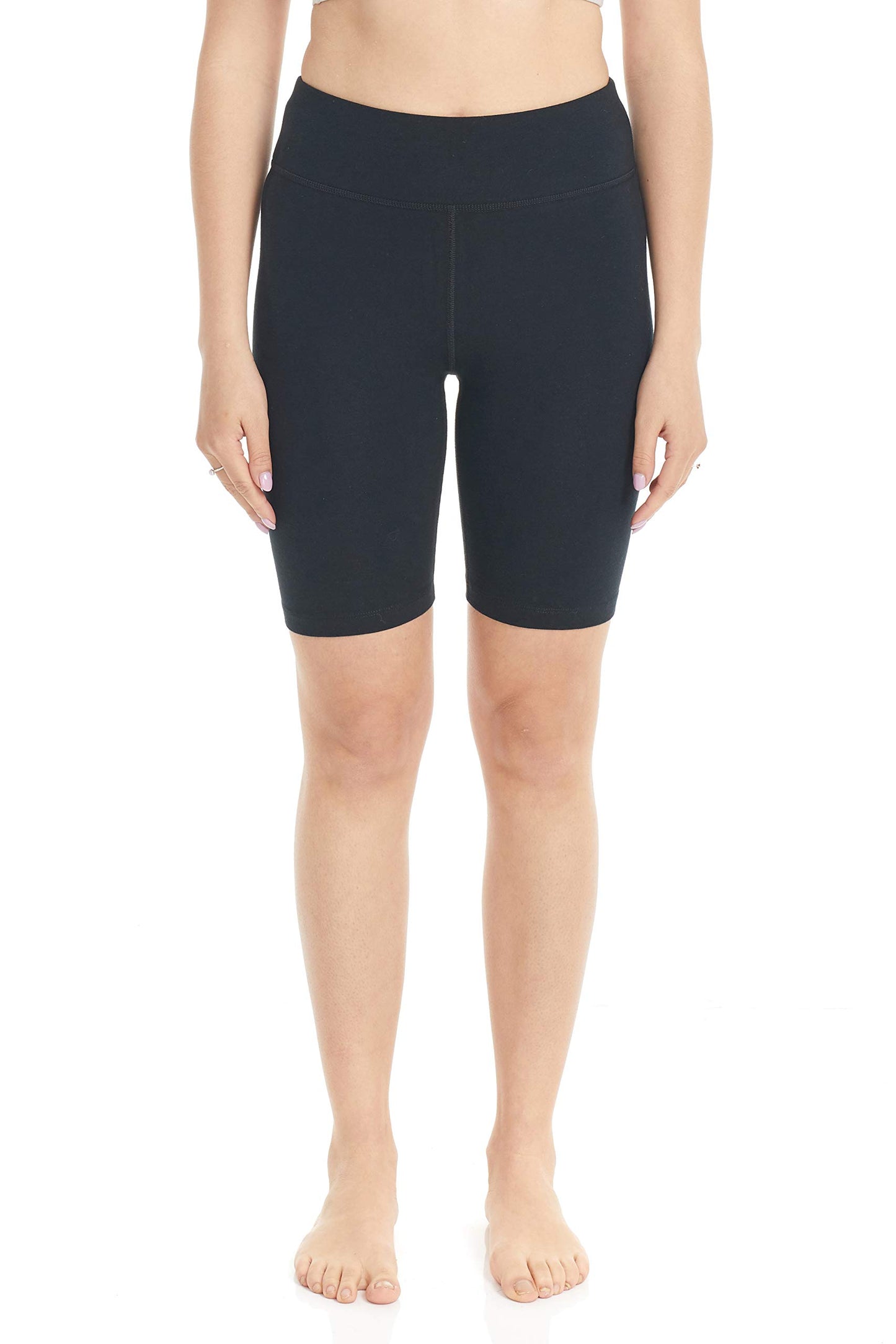 ESTEEZ High Waisted Soft Cotton Spandex Leggings-Shorts for Women - Full Leg - Capri - Biker Shorts - Shorts