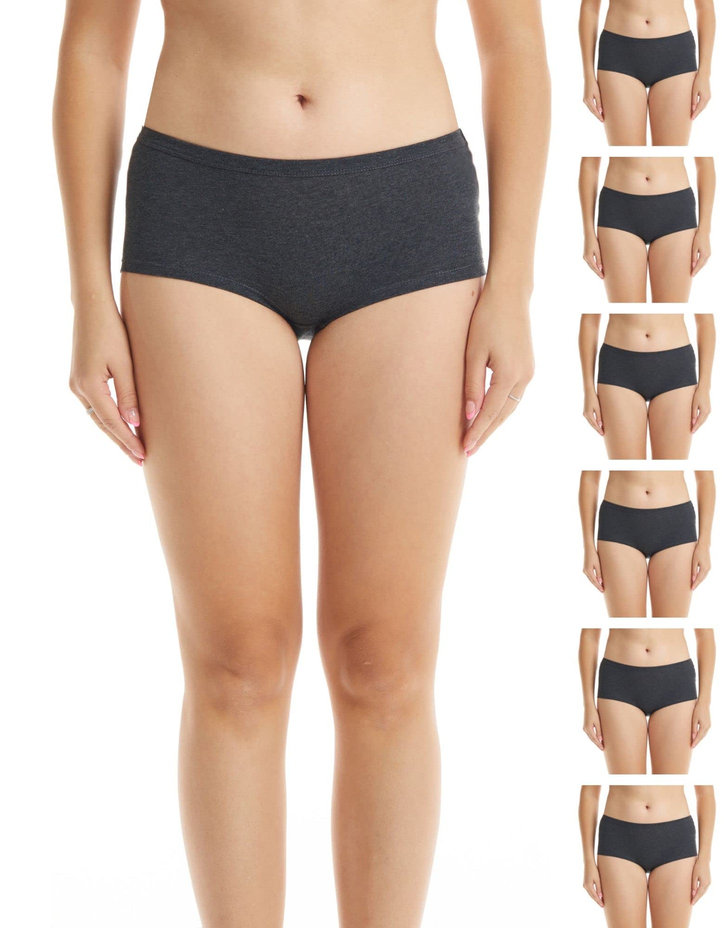 ESTEEZ Women's Breathable Soft Stretch Cotton Underwear - Mid/High Rise Briefs - Low Rise Bikini - Boyshorts
