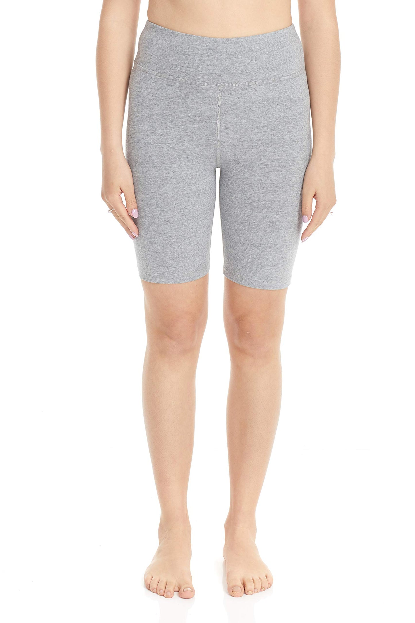 ESTEEZ High Waisted Soft Cotton Spandex Leggings-Shorts for Women - Full Leg - Capri - Biker Shorts - Shorts