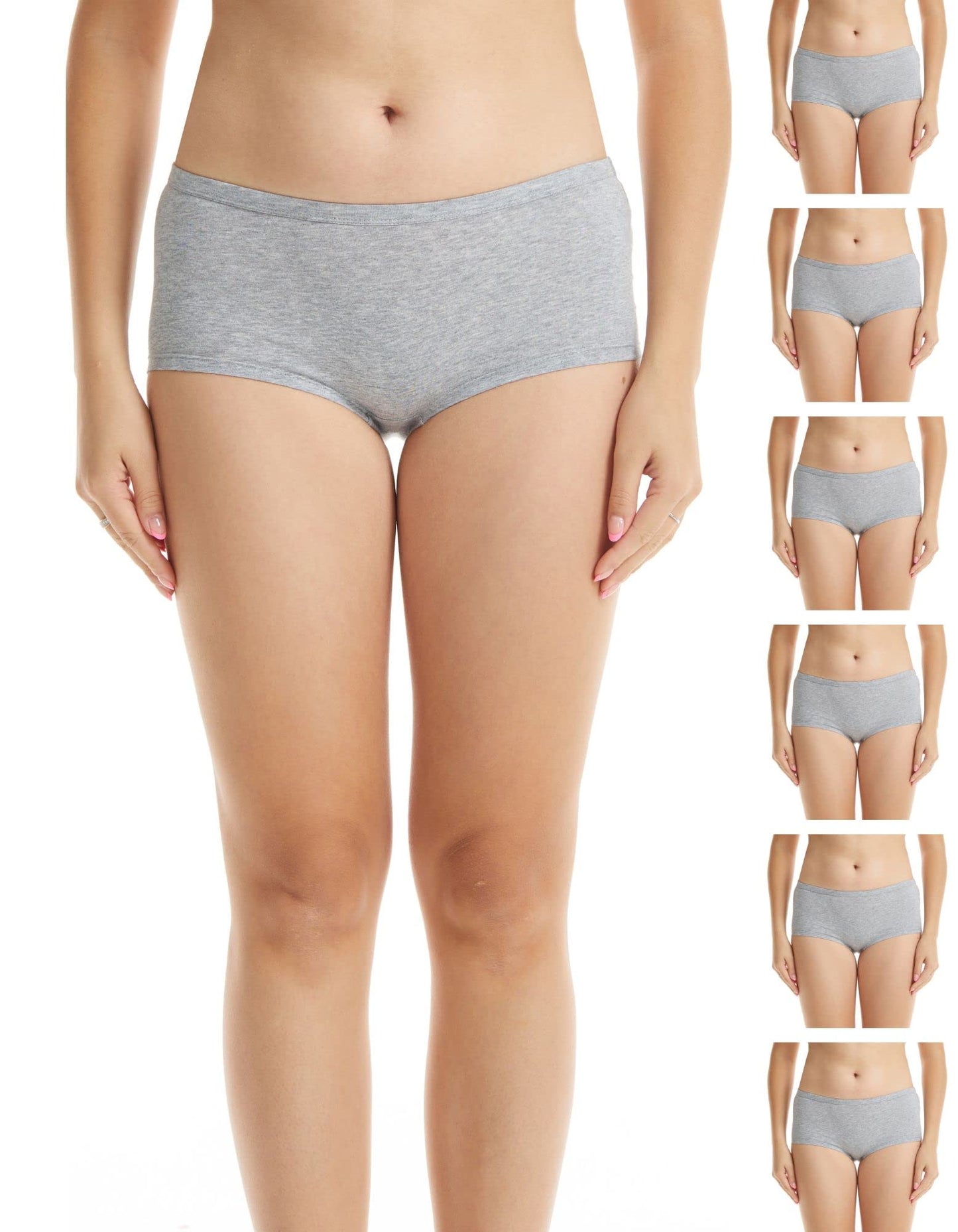 ESTEEZ Women's Breathable Soft Stretch Cotton Underwear - Mid/High Rise Briefs - Low Rise Bikini - Boyshorts