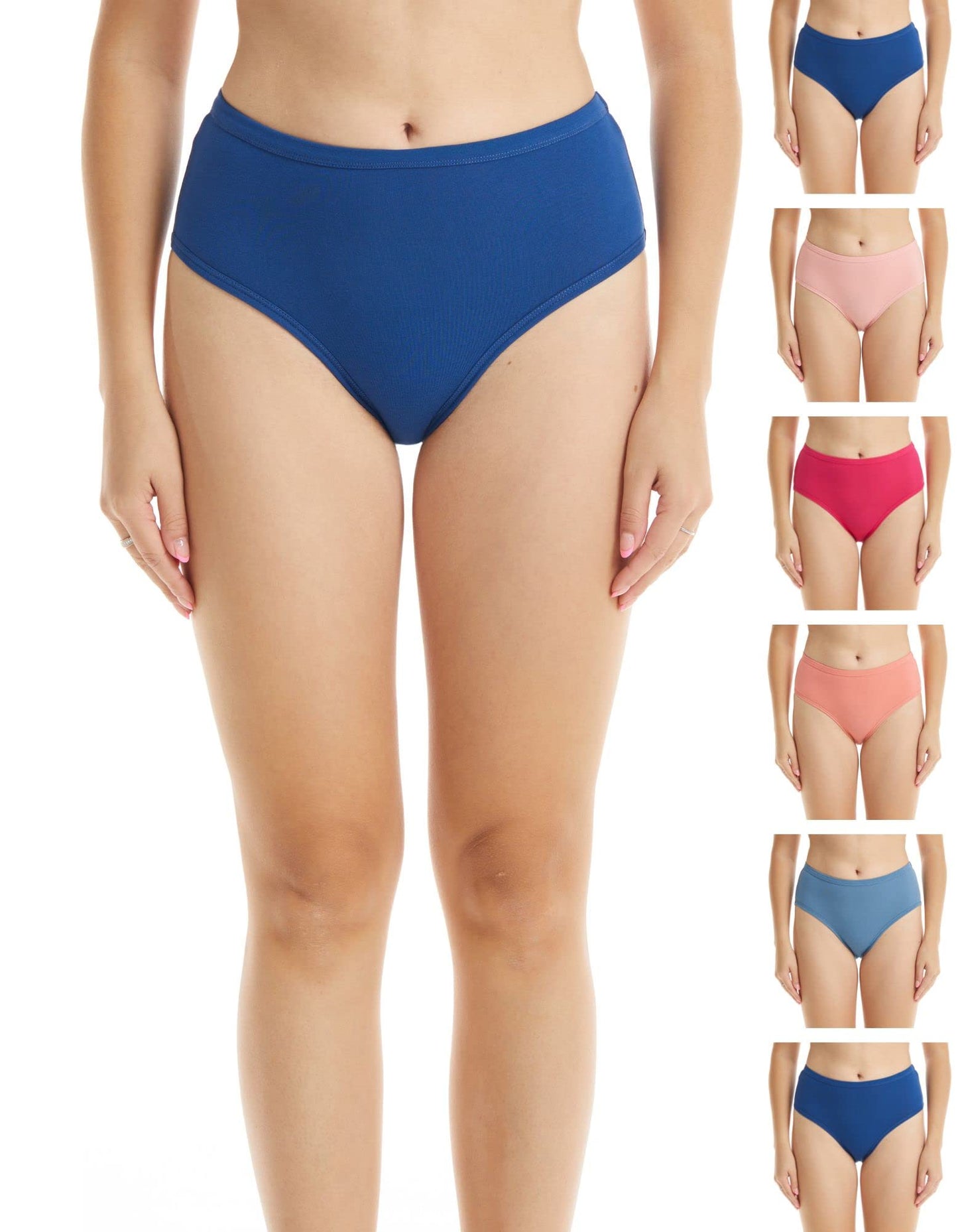 ESTEEZ Women's Breathable Soft Stretch Cotton Underwear - Mid/High Rise Briefs - Low Rise Bikini - Boyshorts