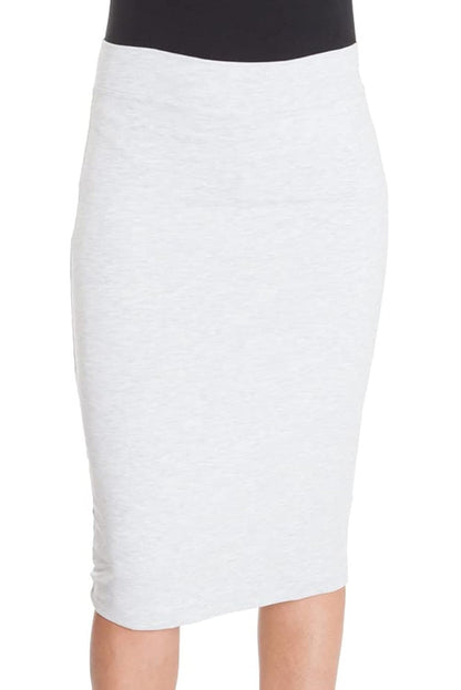 ESTEEZ Women's Form Fitting Snug Pencil Skirt - Modest Stretchy Below The Knee - Chicago