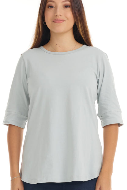 ESTEEZ Women’s Comfortable Elbow Sleeve Cotton T-Shirt