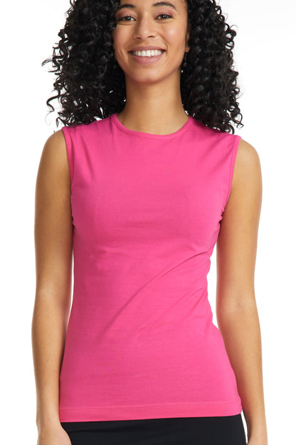 ESTEEZ Women's Tank Top Base Layering Camisole Fitted Sleeveless T-Shirt