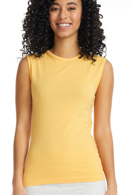 ESTEEZ Women's Tank Top Base Layering Camisole Fitted Sleeveless T-Shirt