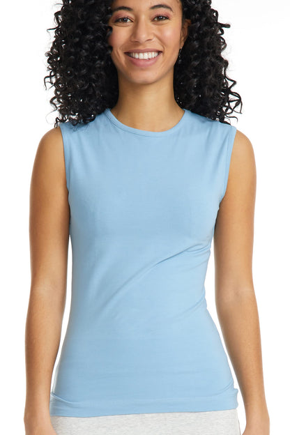ESTEEZ Women's Tank Top Base Layering Camisole Fitted Sleeveless T-Shirt