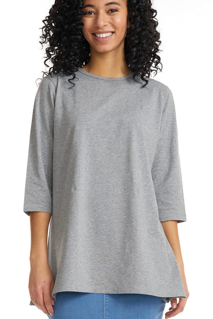 ESTEEZ 3/4 Sleeve Comfy Oversized Loose Fit Cotton T-Shirts for Women