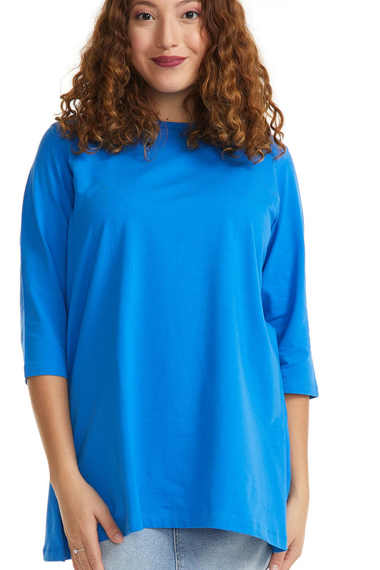 ESTEEZ 3/4 Sleeve Comfy Oversized Loose Fit Cotton T-Shirts for Women