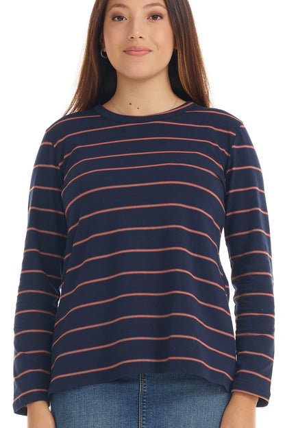 ESTEEZ Comfy Long Sleeve Casual Crew Neck Top for Women