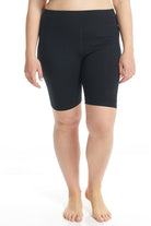 Black High Waisted Cotton Biker Shorts - 8" inseam - Premium Shorts from Esteez - Just $20! Shop now at Esteez