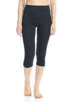 Black Cotton Capri Leggings - 19" inseam - Premium Leggings from Esteez - Just $23! Shop now at Esteez