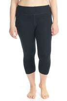 Black Cotton Capri Leggings - 19" inseam - Premium Leggings from Esteez - Just $23! Shop now at Esteez