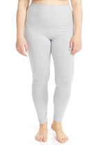 Light Grey Cotton Spandex Full Leggings - 27" inseam - Premium Leggings from Esteez - Just $25! Shop now at Esteez