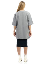 Grey 3/4 Sleeve Cotton Oversized Tunic T-shirt - Premium shirt from Esteez - Just $50! Shop now at Esteez