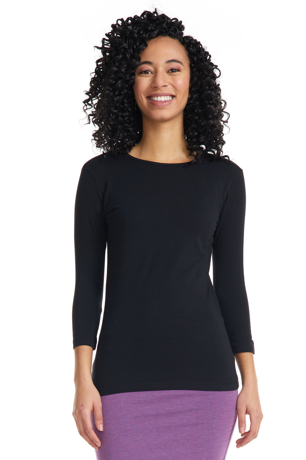 Esteez 3/4 Sleeve - SNUG FIT - Cotton Spandex Layering Shell / Top