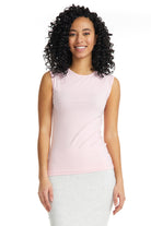 pink sleeveless tank top for layering