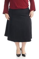 black modest below the knee loose skirt for women