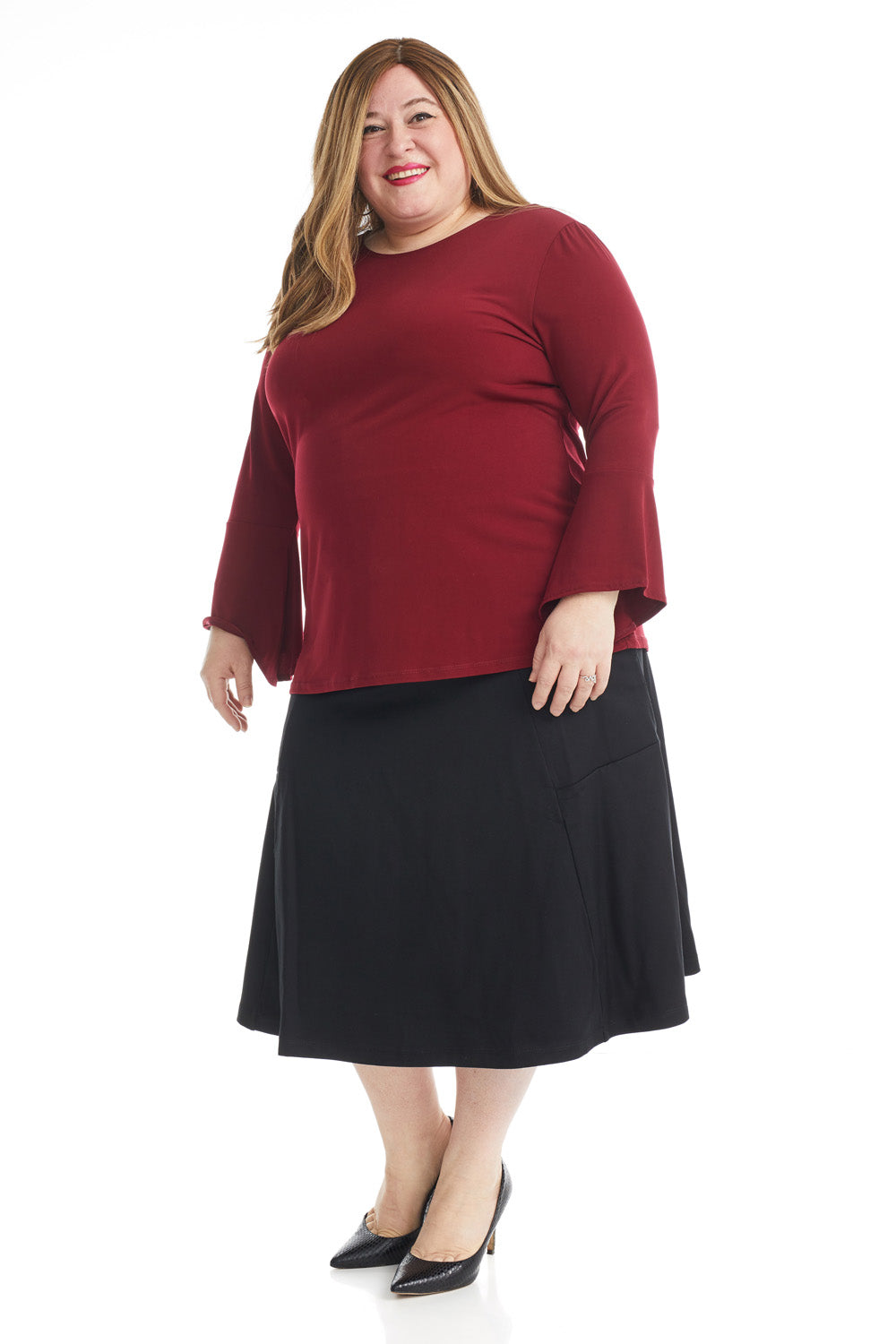 Plus size long a line clearance skirts