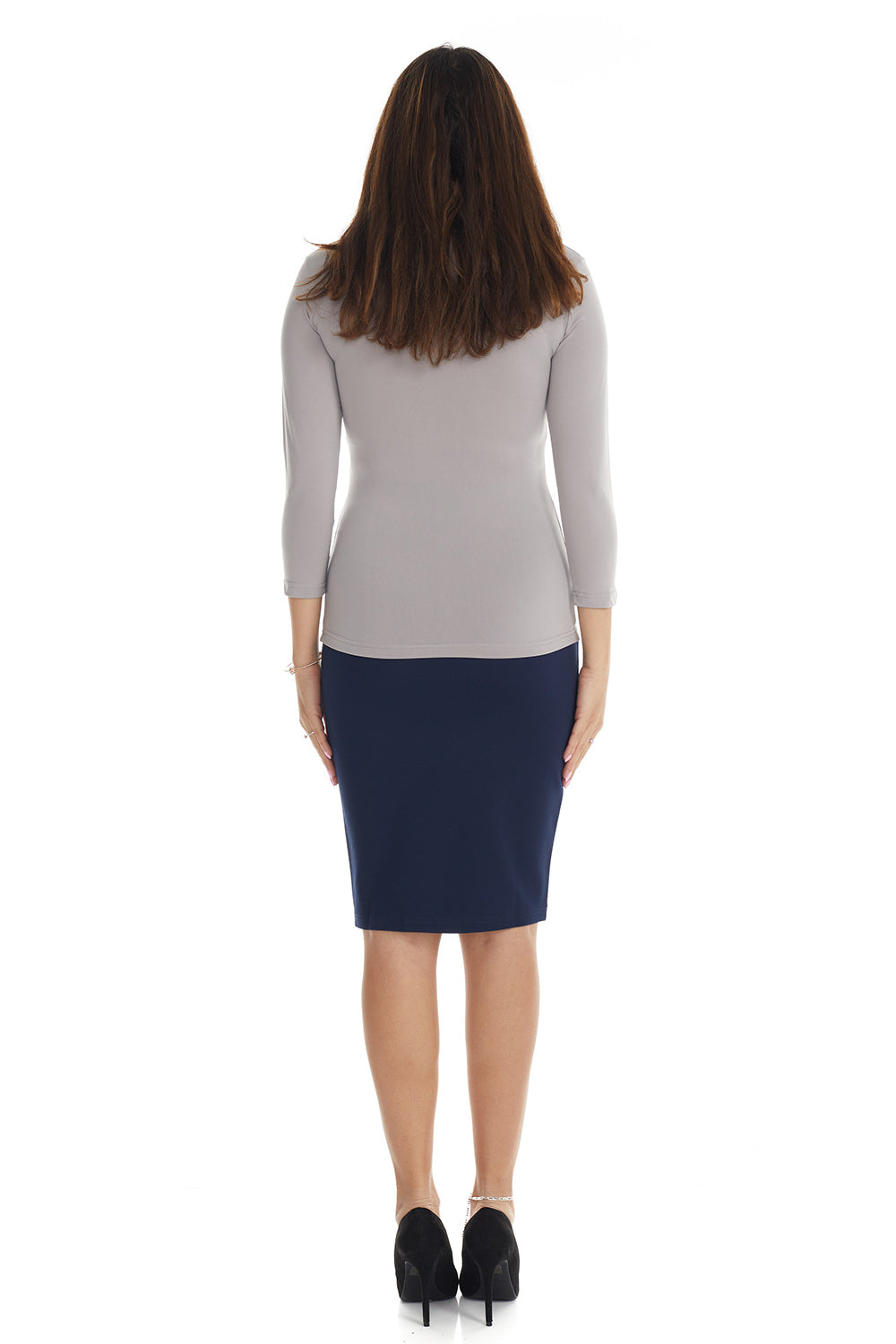 Womens navy 2025 blue pencil skirt