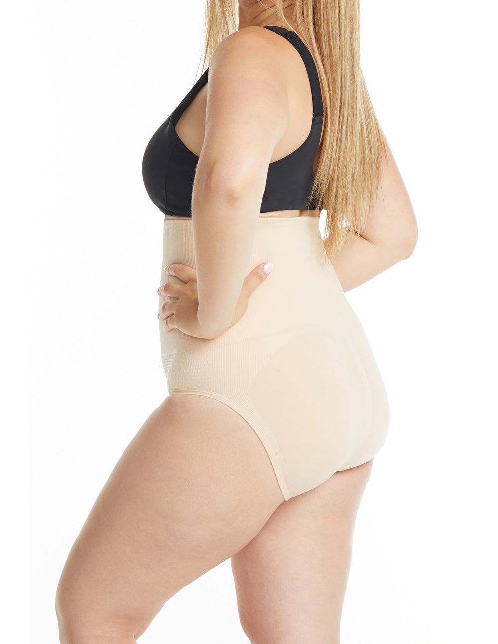 nude plus size control top shapewear underwear panty for chafing