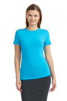 blue short sleeve top to wear with jeans